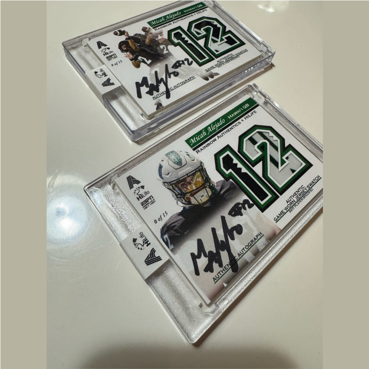 UH Alejado Football Trading Card Auto/Swatch 2025 | HiLife Clothing